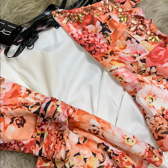 MILANO FORMALS FLORAL COCKTAIL DRESS BNWT - Picture 6 of 7